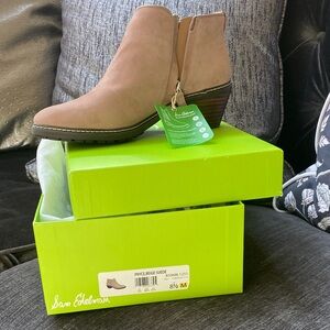 Sam Edelman Women's Tan Suede Ankle Booties